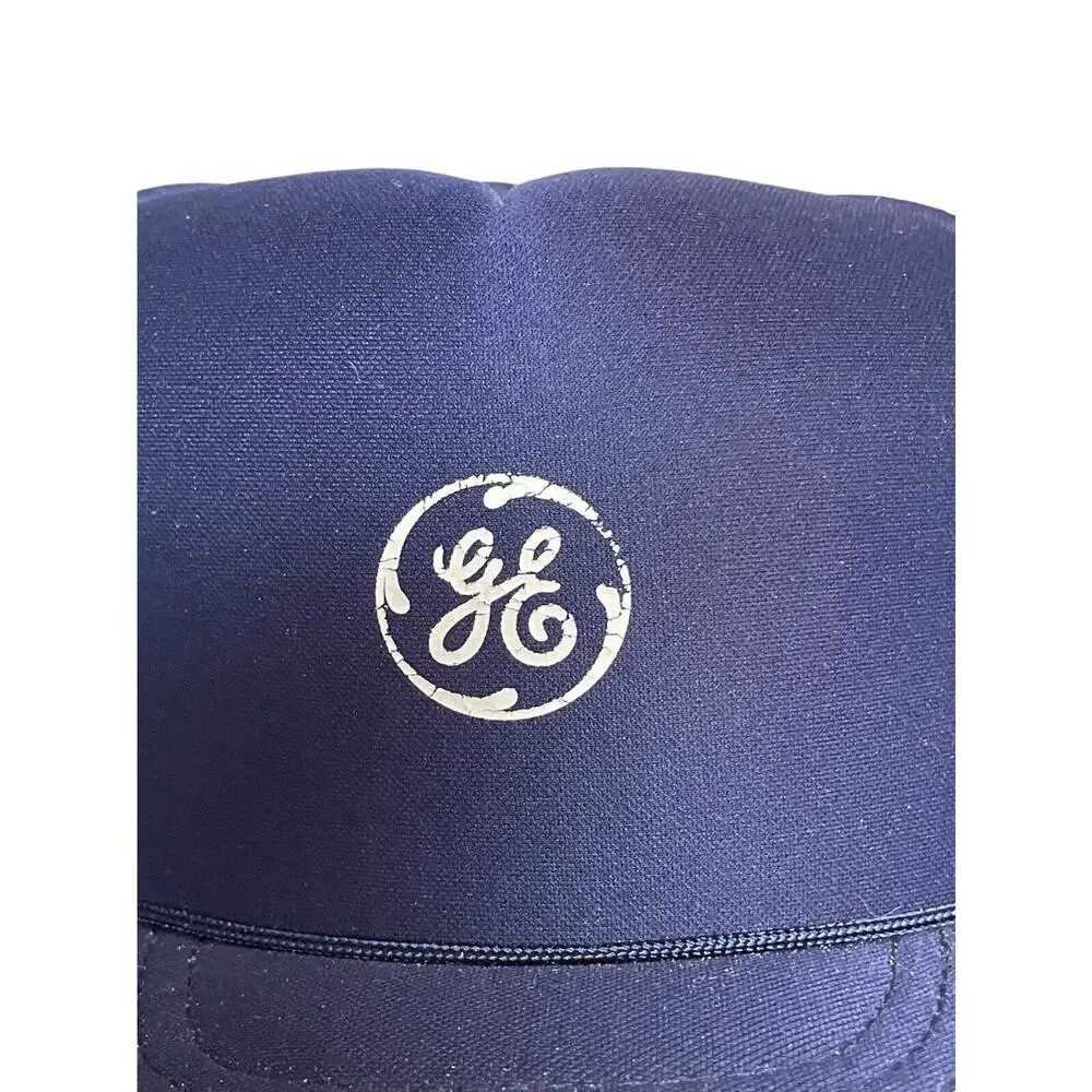 VTG GE General Electric Logo Blue Sunbelt Snapback Ball Cap Trucker Hat OS - Picture 4 of 7
